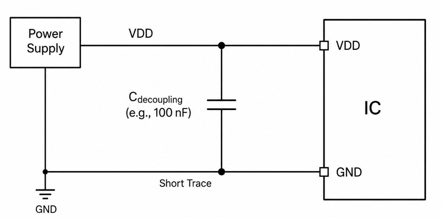 decoupling capacitor across ic power and ground pins