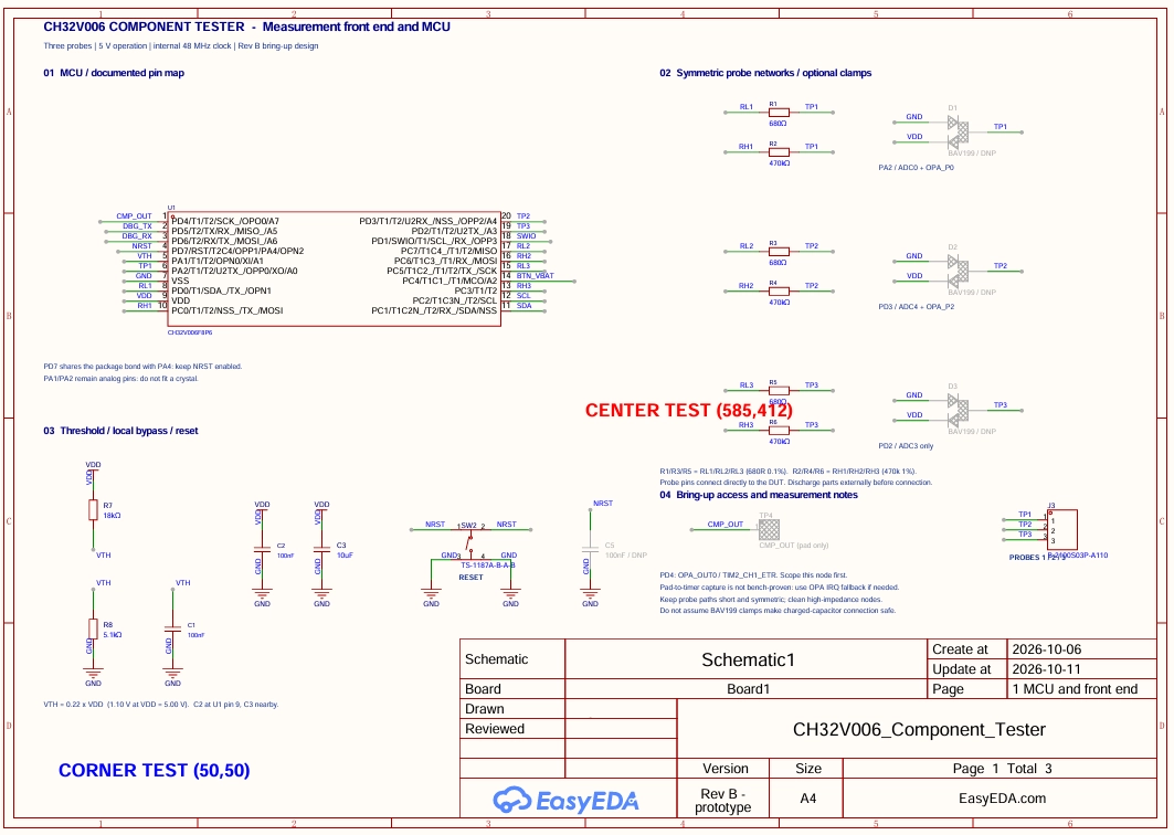 easyeda pro schematic first page