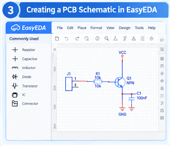 easyeda schematic design