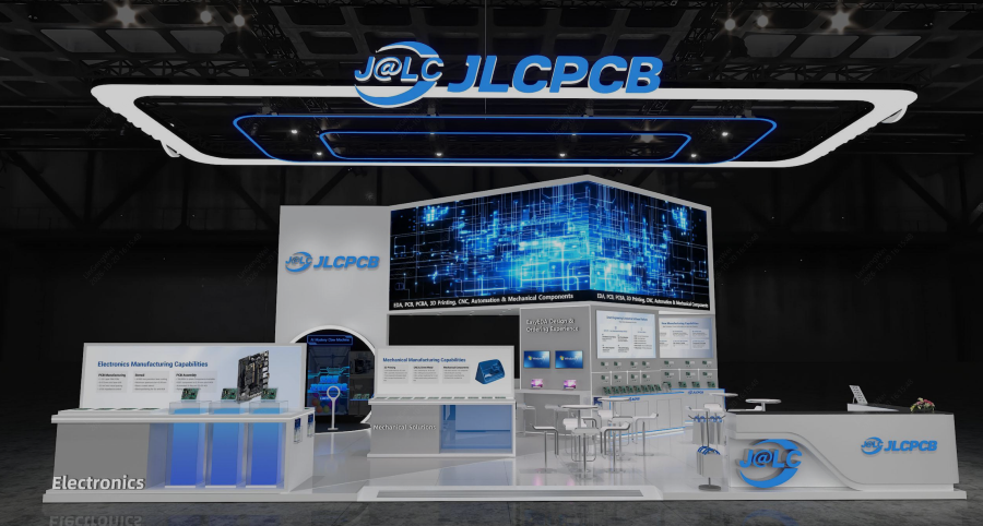 electronica 2026 jlcpcb booth 3d schematic diagram