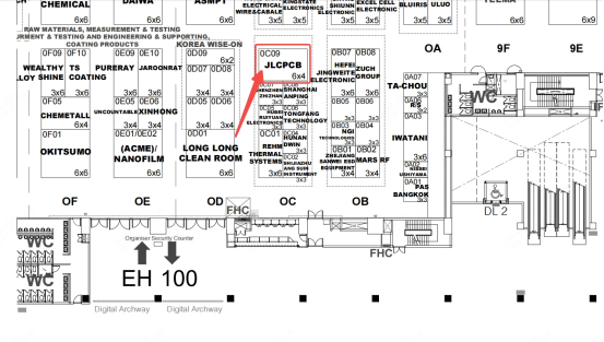 jlcpcb nepcon booth location map