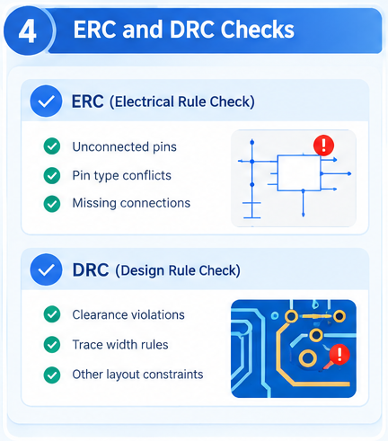 pcb erc drc checks