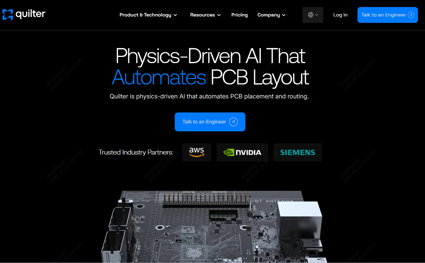 quilter a physics driven ai layout engine