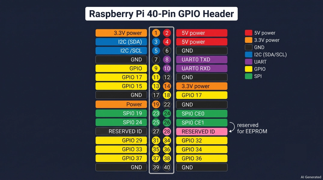 raspberry pi gpio headers