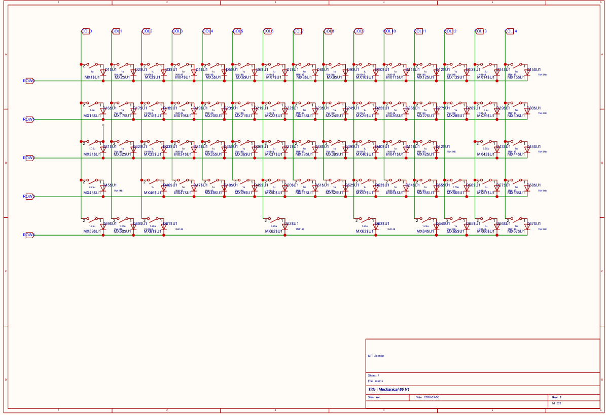 schematic sheet 2 for switch matrix