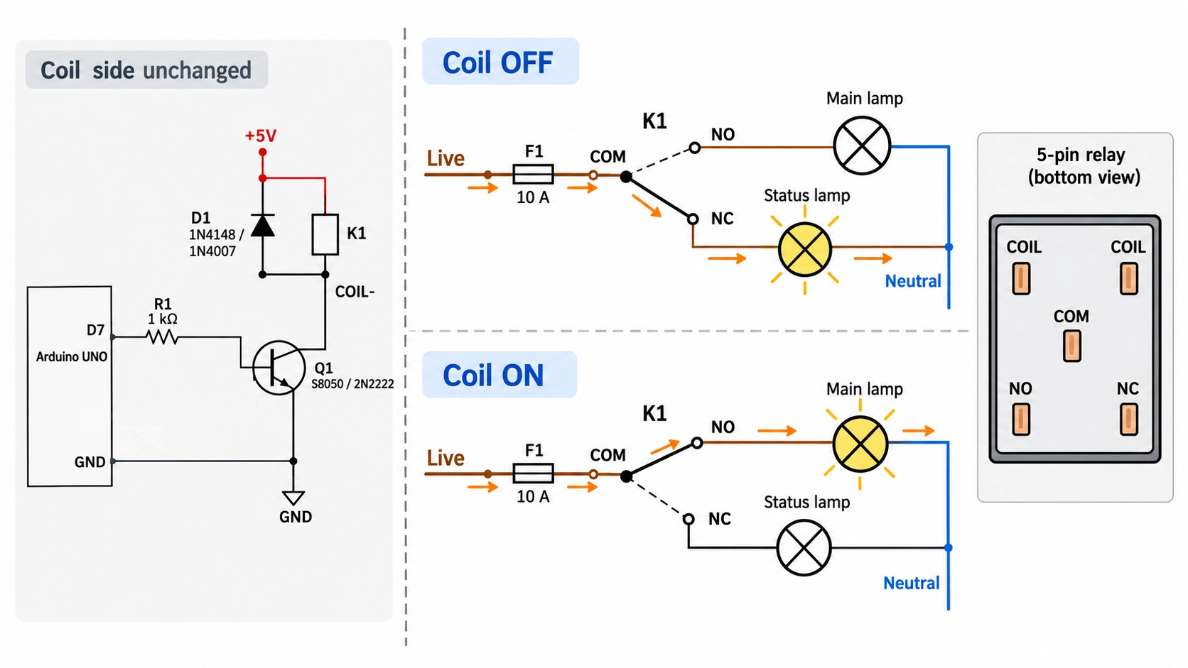 spdt relay wiring diagram