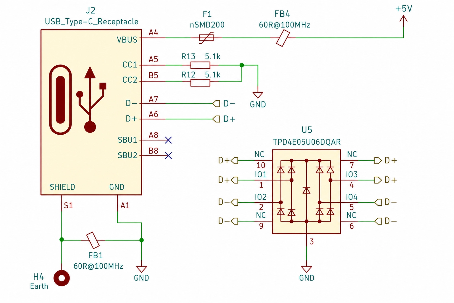 usbc device wiring