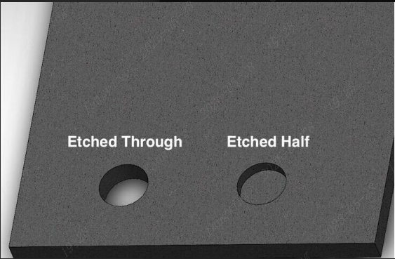 etched through and etched half on SMT stencil