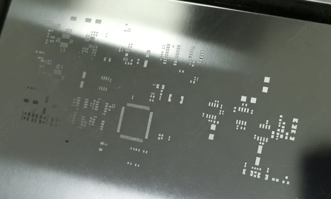 Electropolished stencil aperture walls cross-section