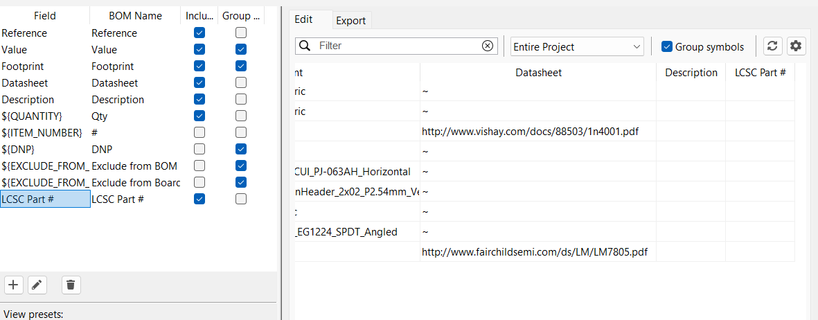 adding a new field in the symbol fields table