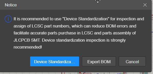 export bom files from easyeda pro 2