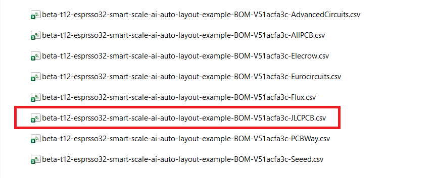 exported bom file contents