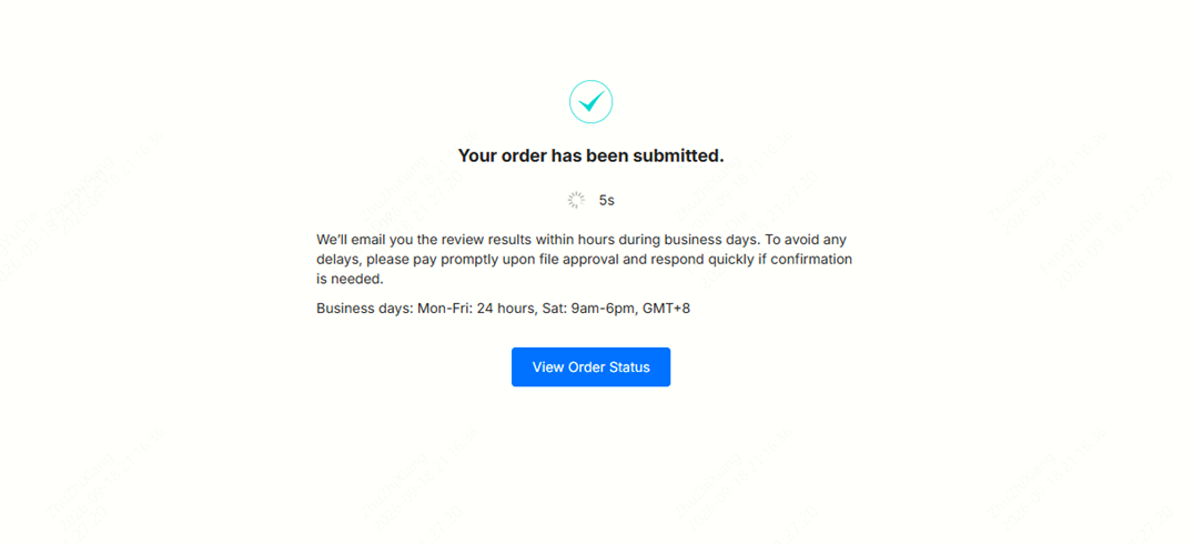 review before payment submission