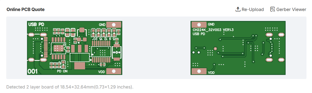 upload your altium gerber zip to jlcpcb
