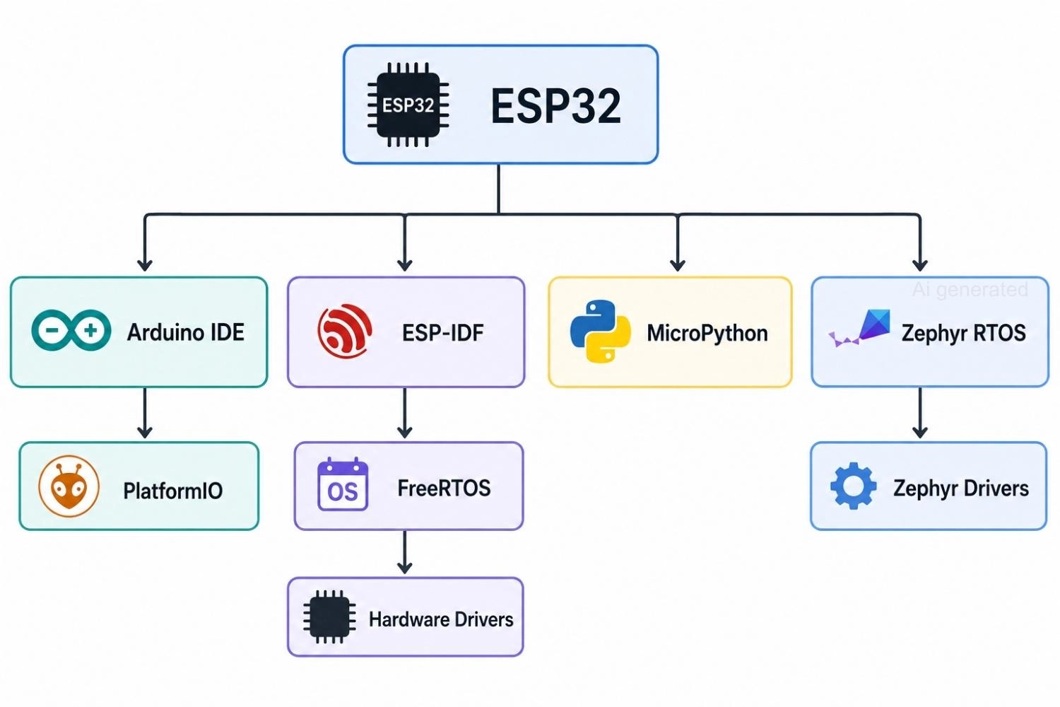esp32 software development ecosystem