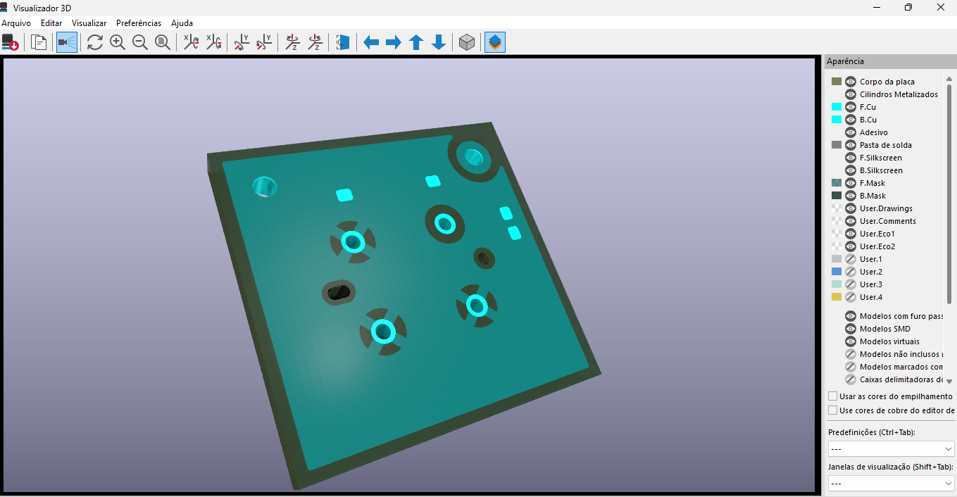 layout pcb para usb c GND plano