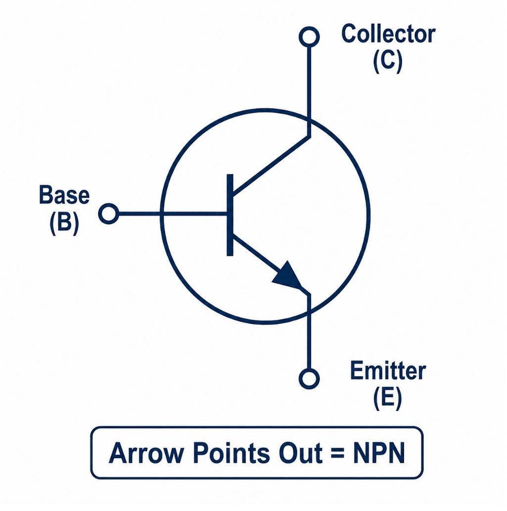 npn transistor symbol