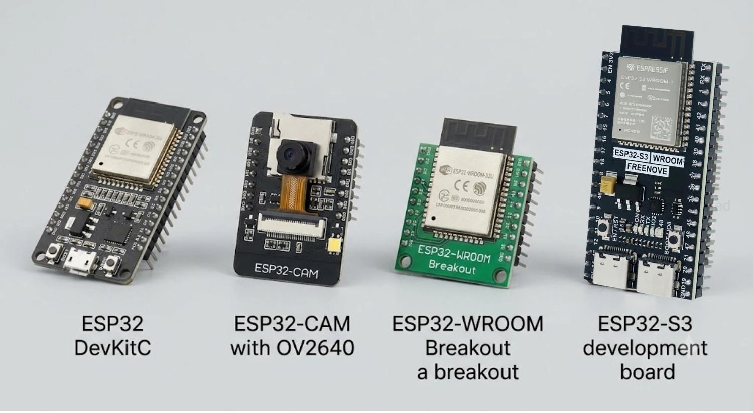 popular esp32 modules and development boards