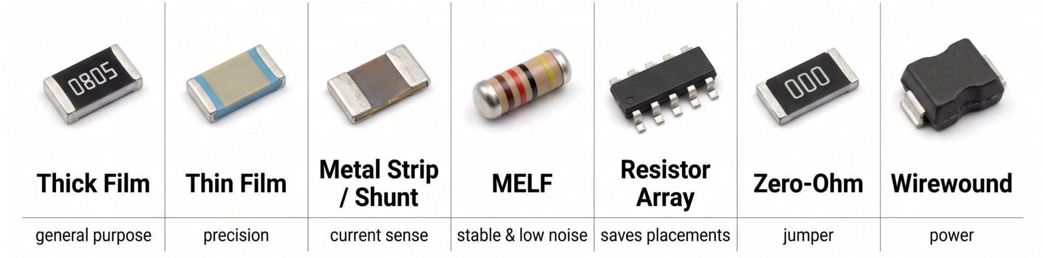 smd resistor types